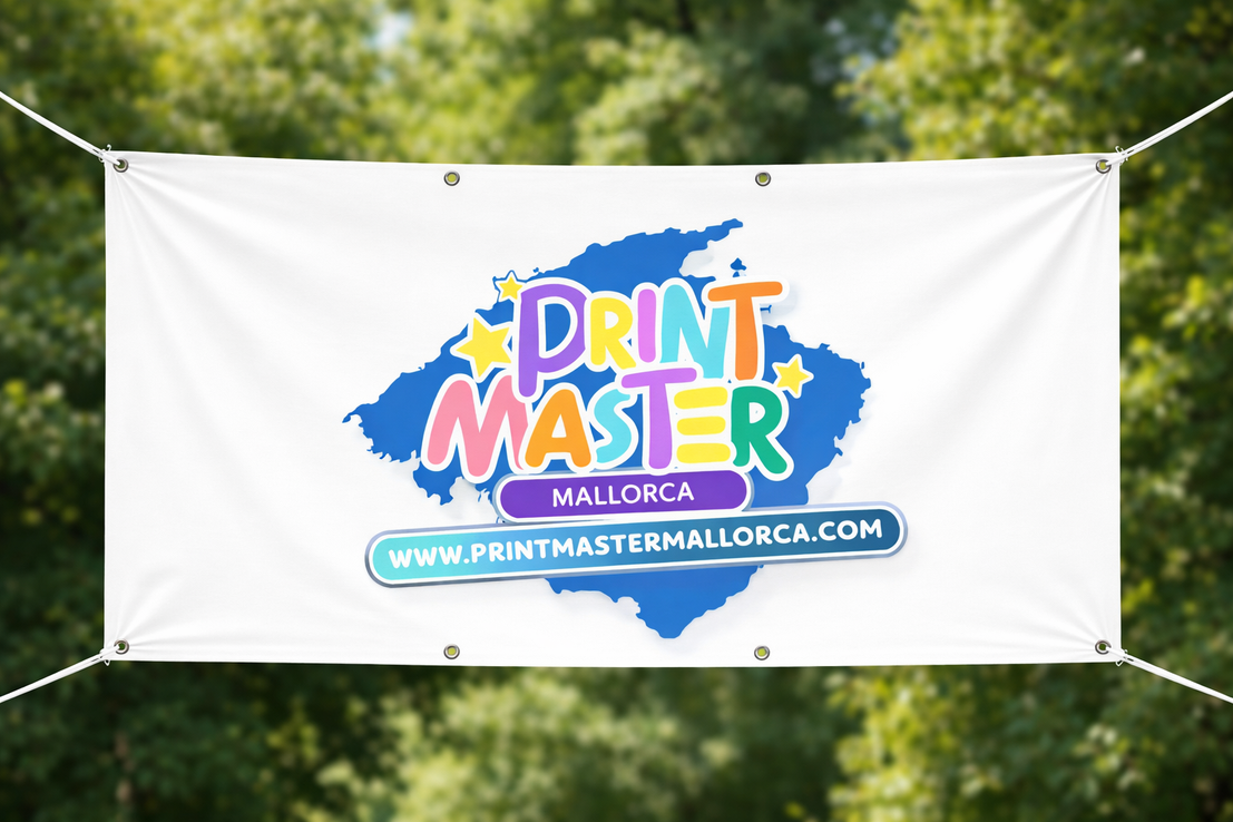 Großes Werbebanner und Folierung